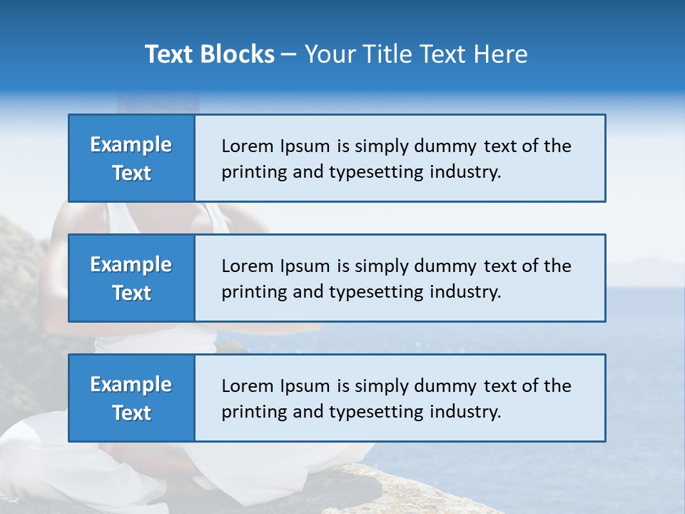 Person Yoga Relaxation PowerPoint Template