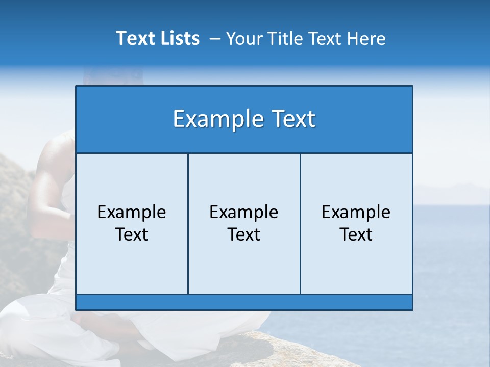 Person Yoga Relaxation PowerPoint Template