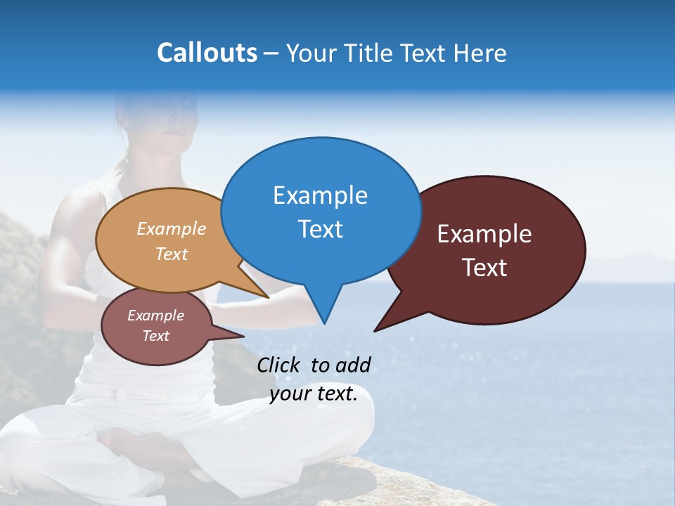 Person Yoga Relaxation PowerPoint Template