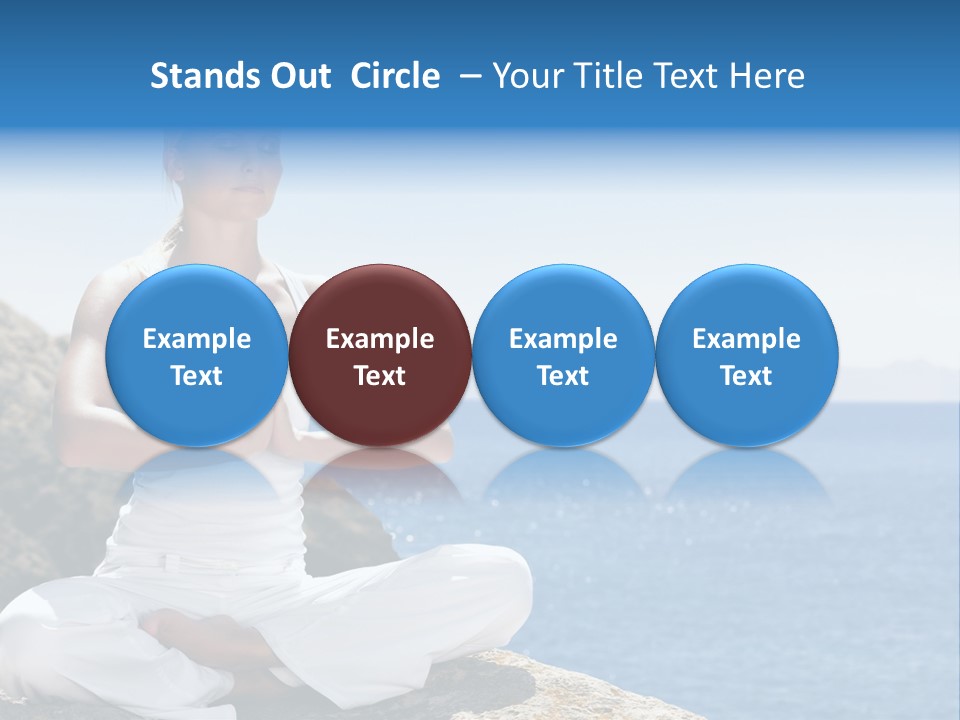 Person Yoga Relaxation PowerPoint Template