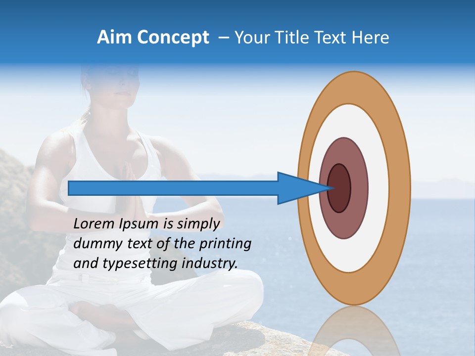 Person Yoga Relaxation PowerPoint Template