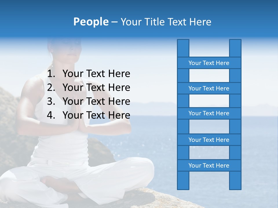 Person Yoga Relaxation PowerPoint Template