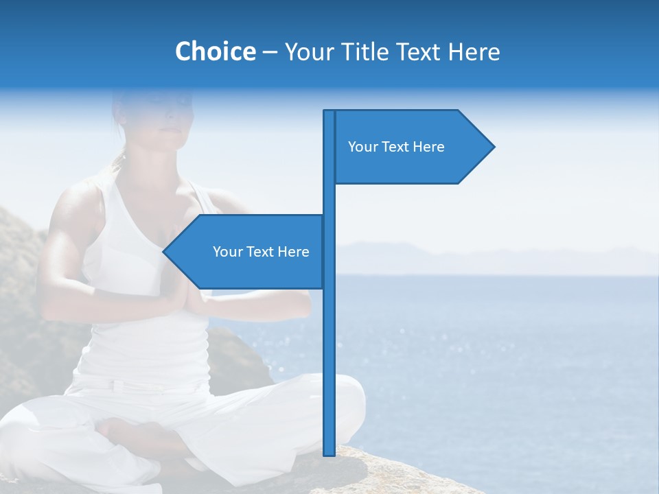 Person Yoga Relaxation PowerPoint Template