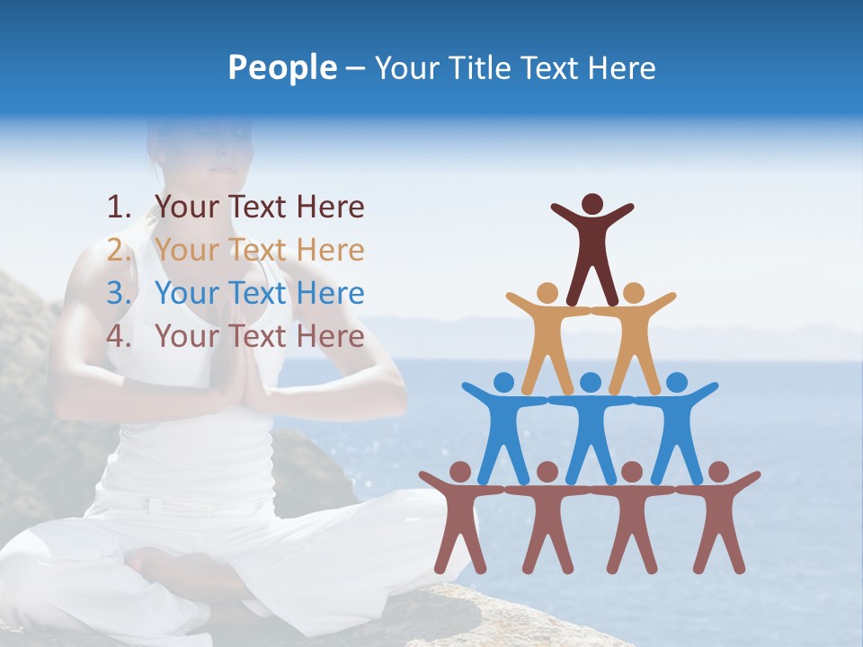 Person Yoga Relaxation PowerPoint Template