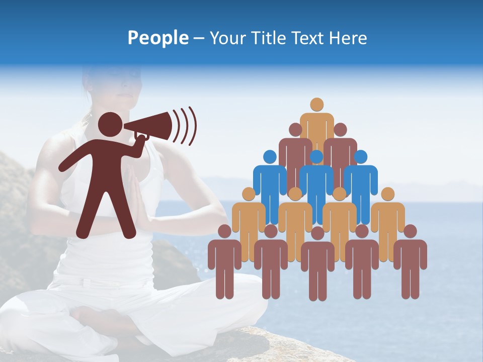 Person Yoga Relaxation PowerPoint Template