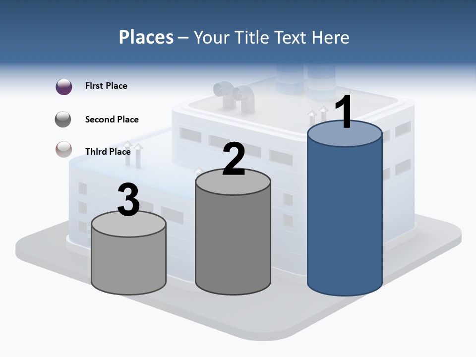 Steel Factory Emission PowerPoint Template