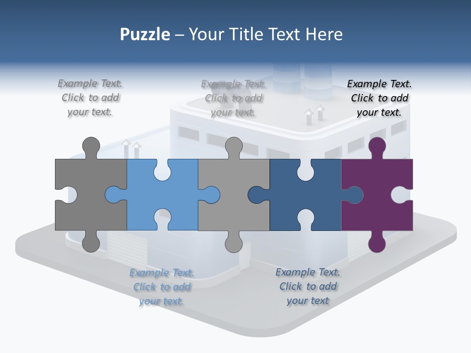 Steel Factory Emission PowerPoint Template