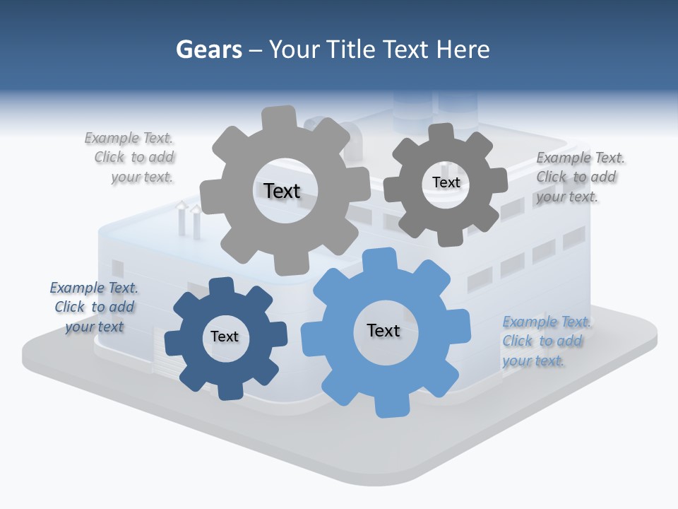 Steel Factory Emission PowerPoint Template