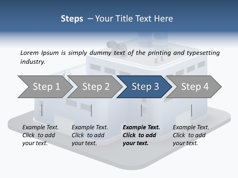 Steel Factory Emission PowerPoint Template