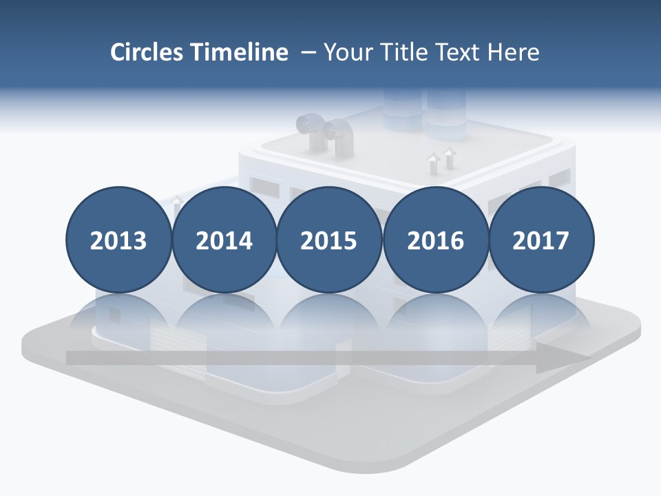 Steel Factory Emission PowerPoint Template