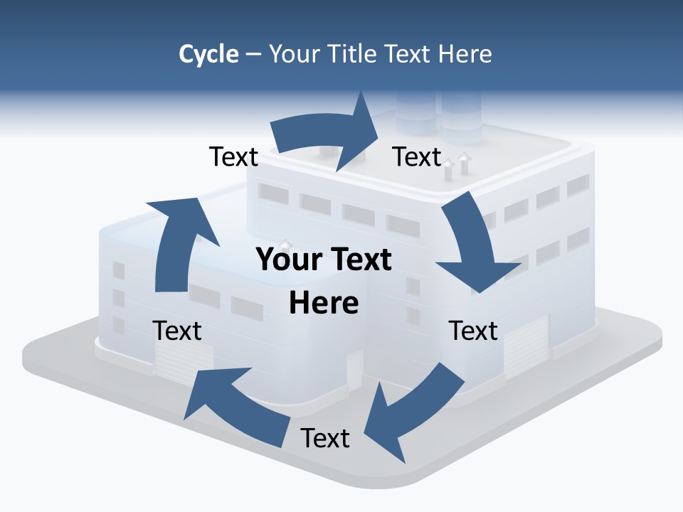 Steel Factory Emission PowerPoint Template