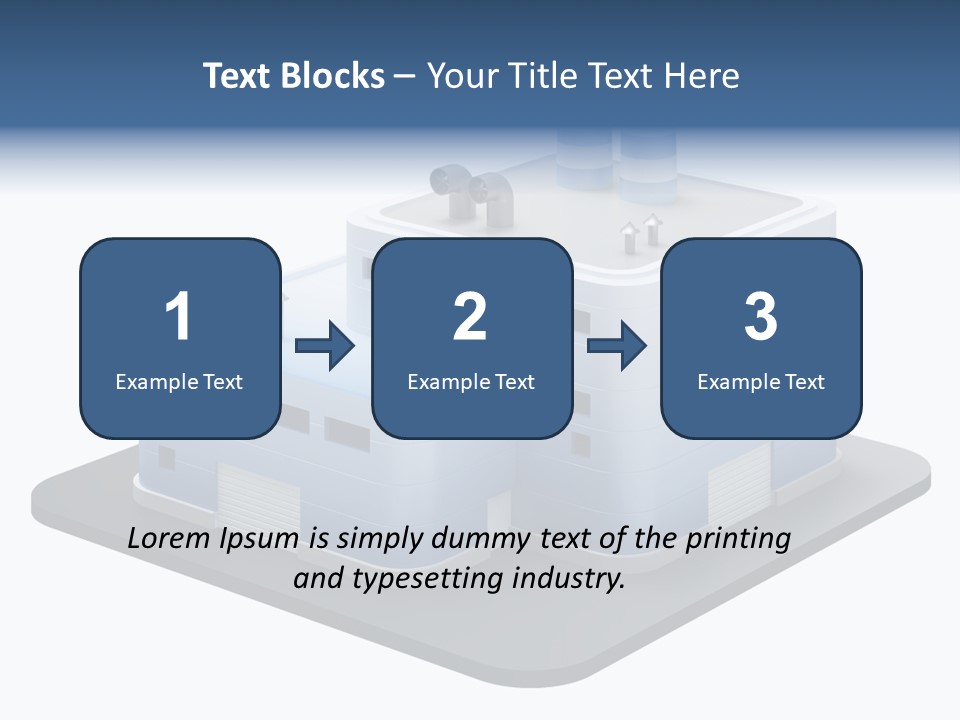 Steel Factory Emission PowerPoint Template