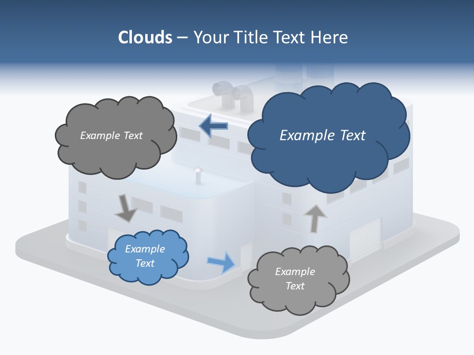 Steel Factory Emission PowerPoint Template
