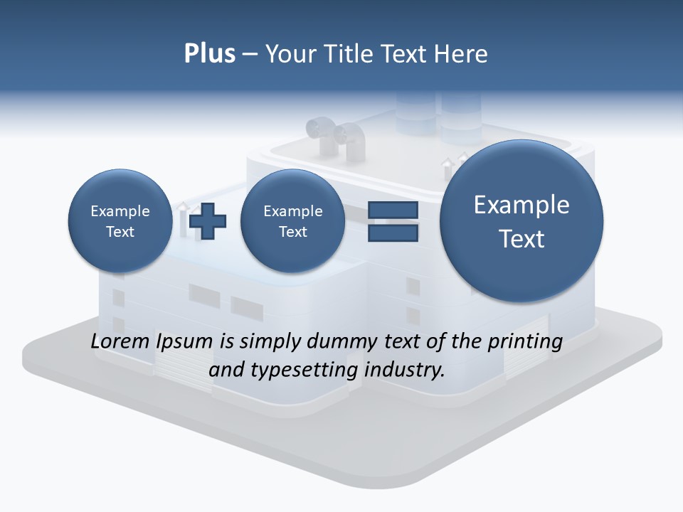 Steel Factory Emission PowerPoint Template