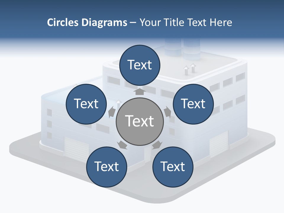 Steel Factory Emission PowerPoint Template