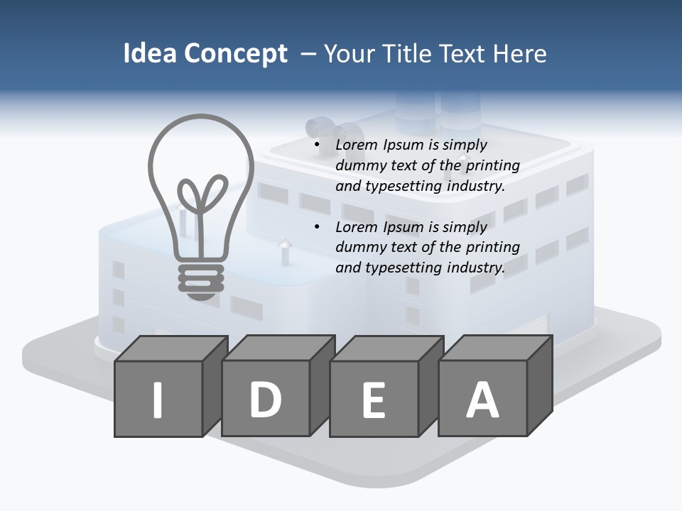 Steel Factory Emission PowerPoint Template