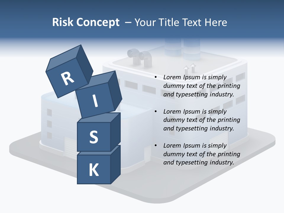 Steel Factory Emission PowerPoint Template
