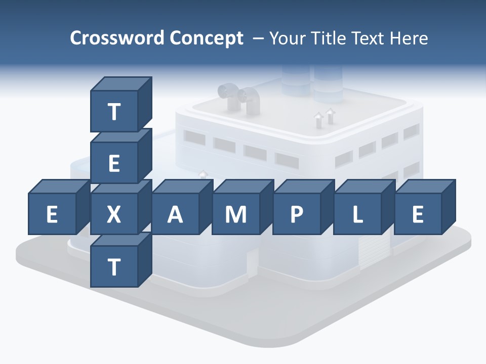 Steel Factory Emission PowerPoint Template