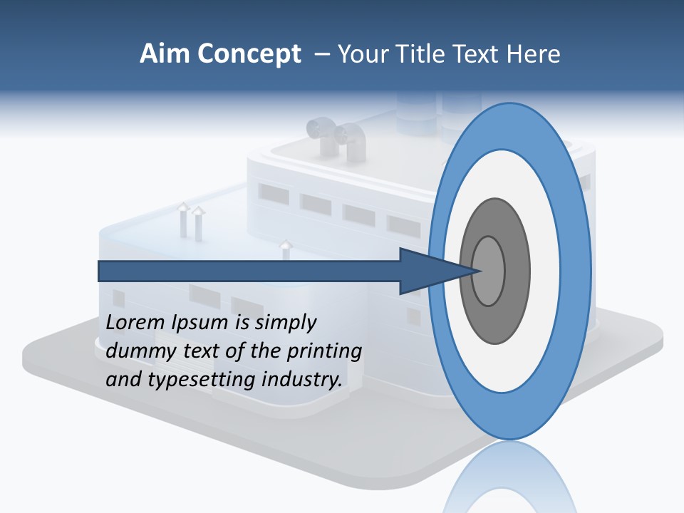 Steel Factory Emission PowerPoint Template
