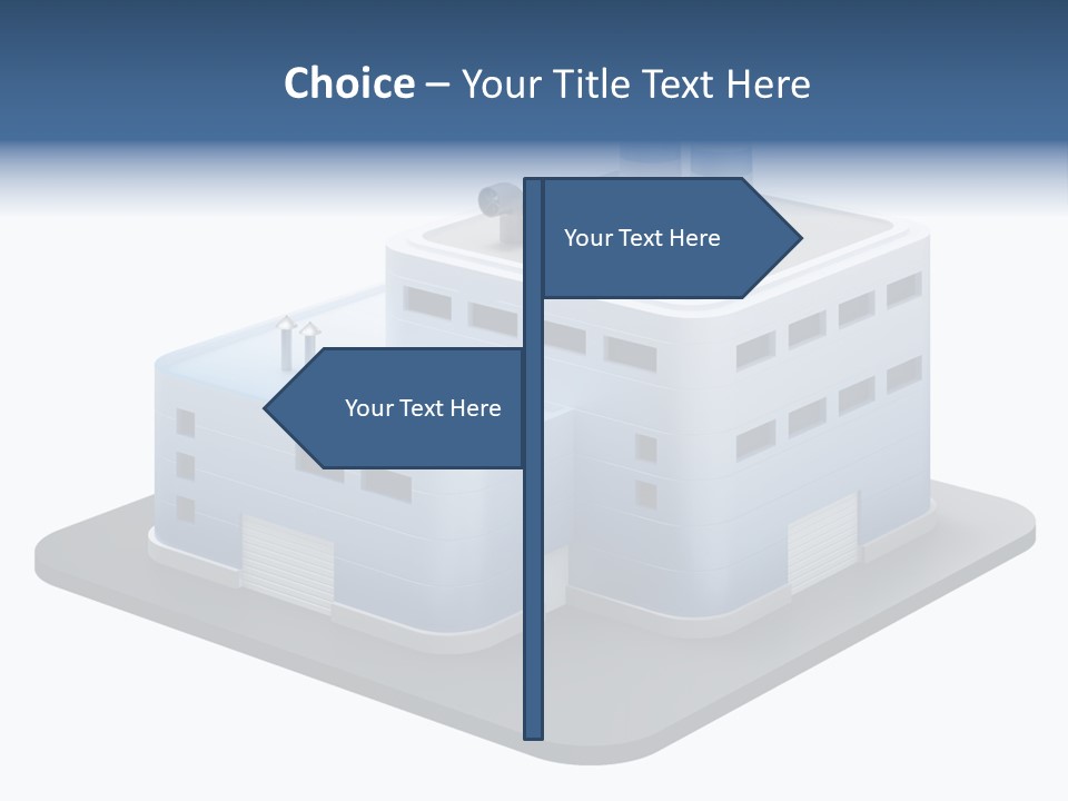 Steel Factory Emission PowerPoint Template