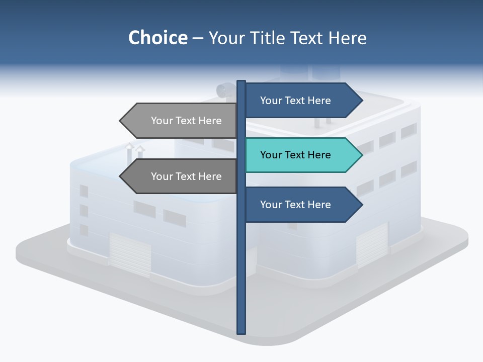 Steel Factory Emission PowerPoint Template