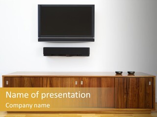 Buffet Television Horizontal PowerPoint Template