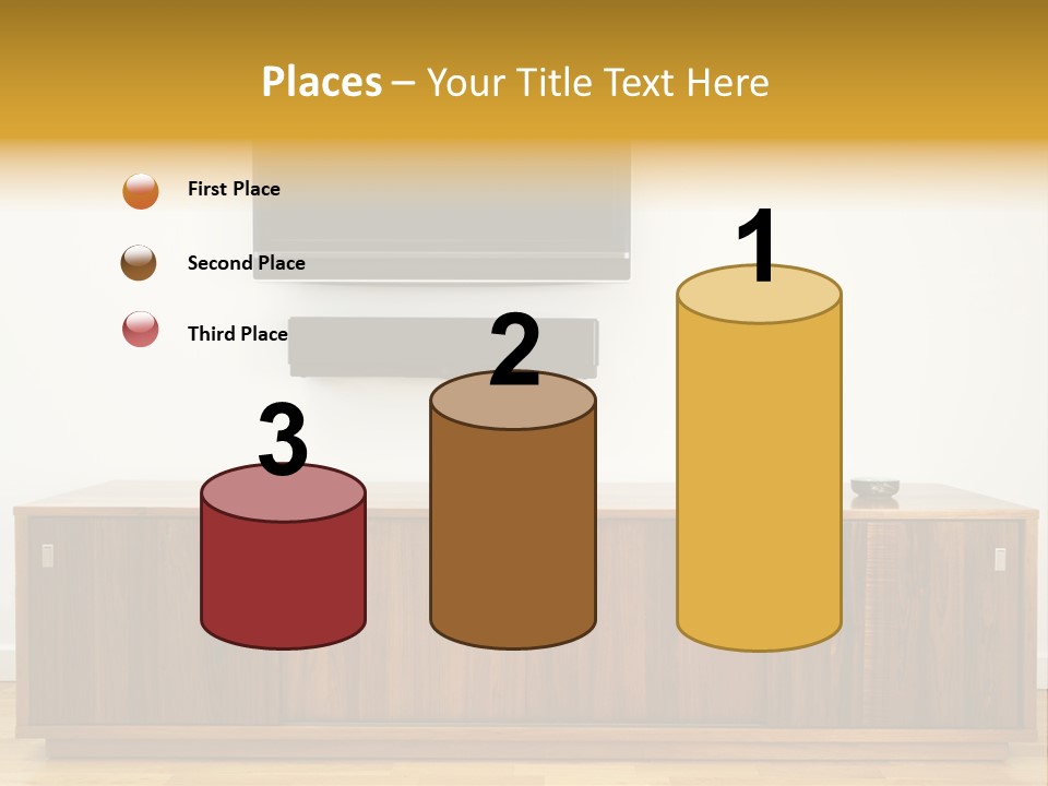 Buffet Television Horizontal PowerPoint Template