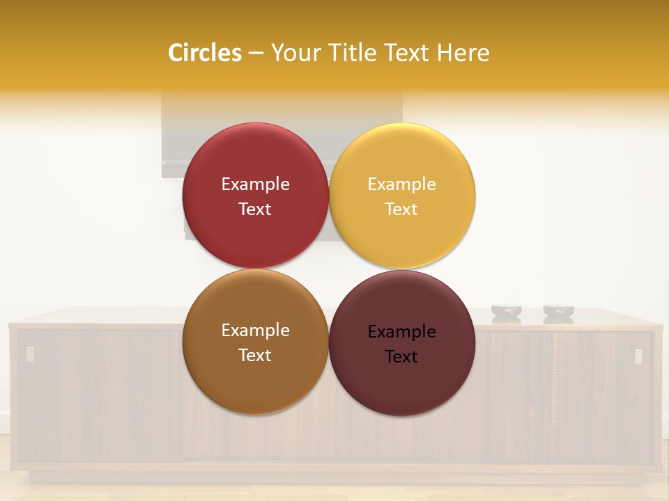 Buffet Television Horizontal PowerPoint Template