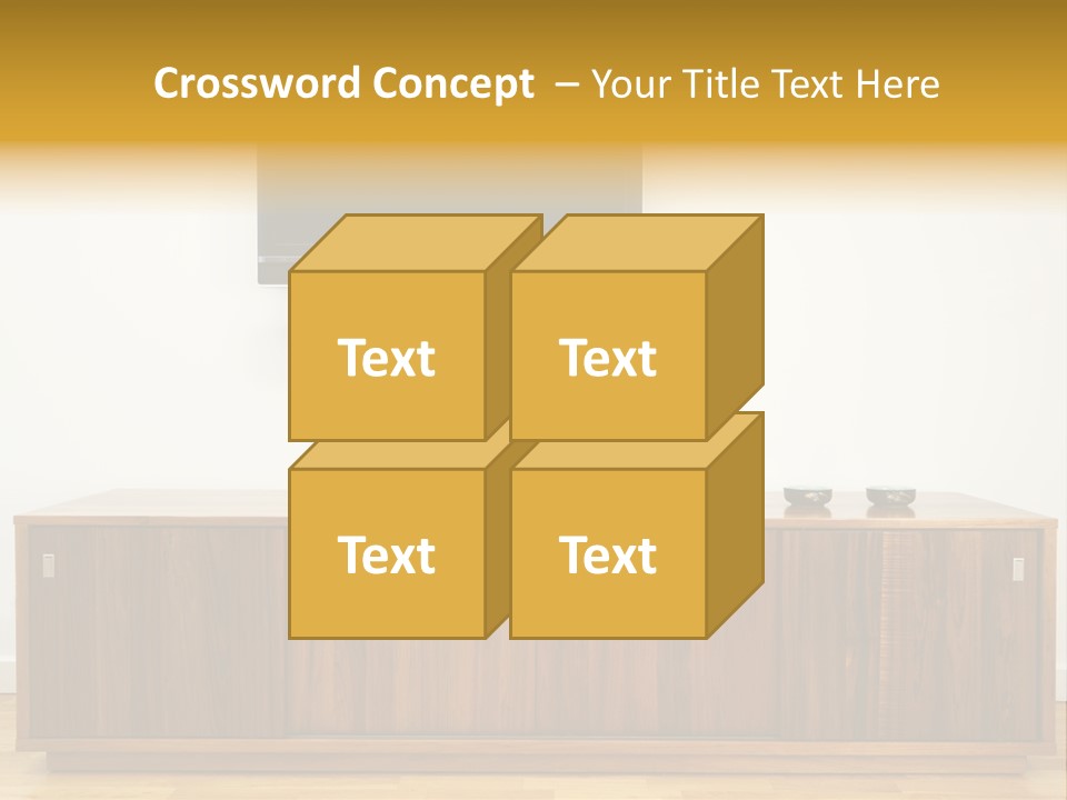 Buffet Television Horizontal PowerPoint Template