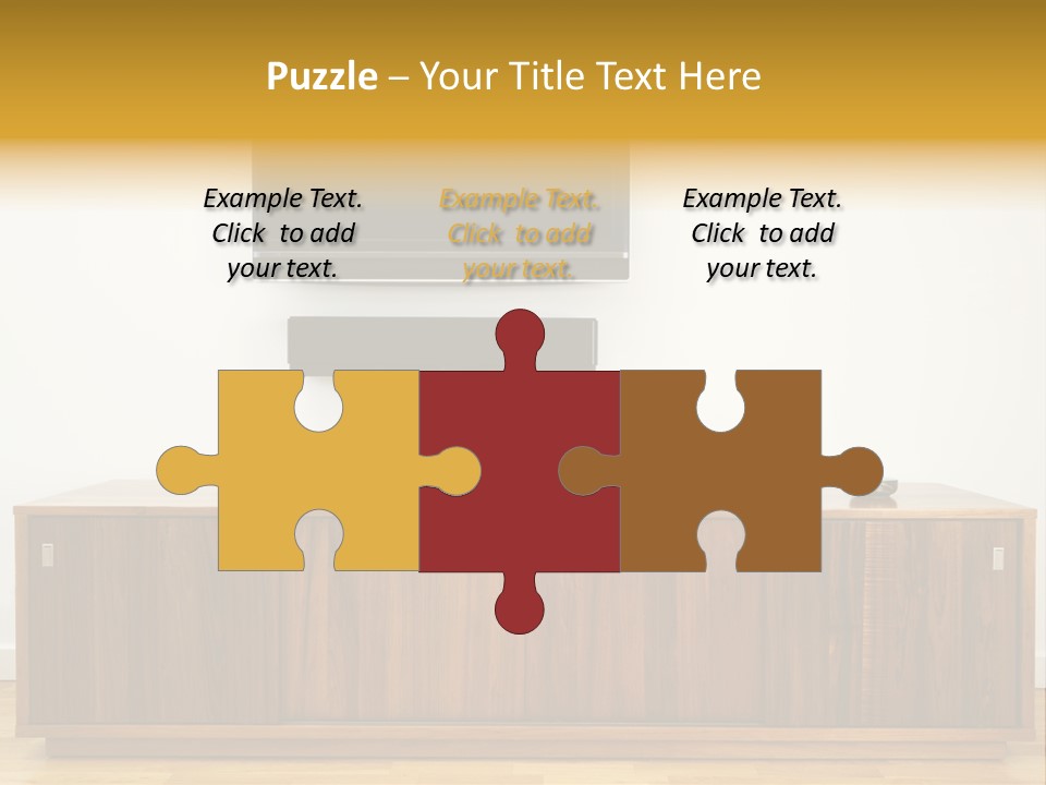 Buffet Television Horizontal PowerPoint Template