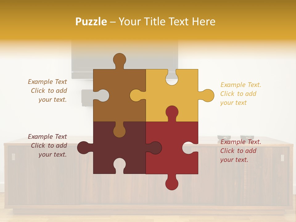 Buffet Television Horizontal PowerPoint Template