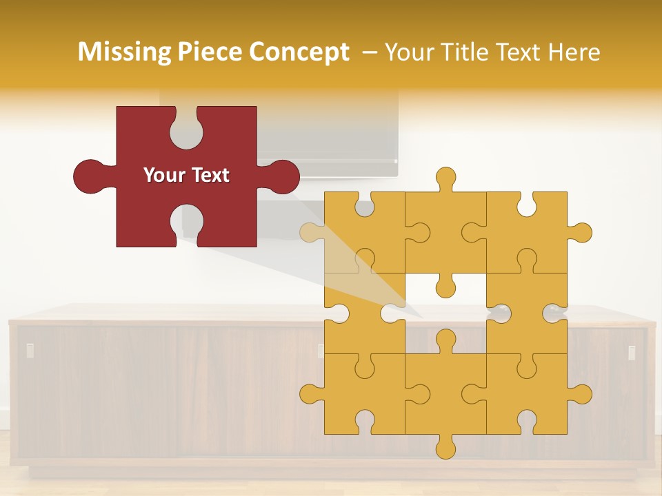 Buffet Television Horizontal PowerPoint Template