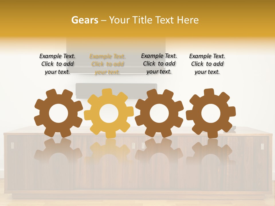 Buffet Television Horizontal PowerPoint Template