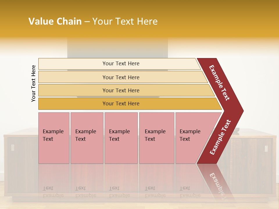 Buffet Television Horizontal PowerPoint Template