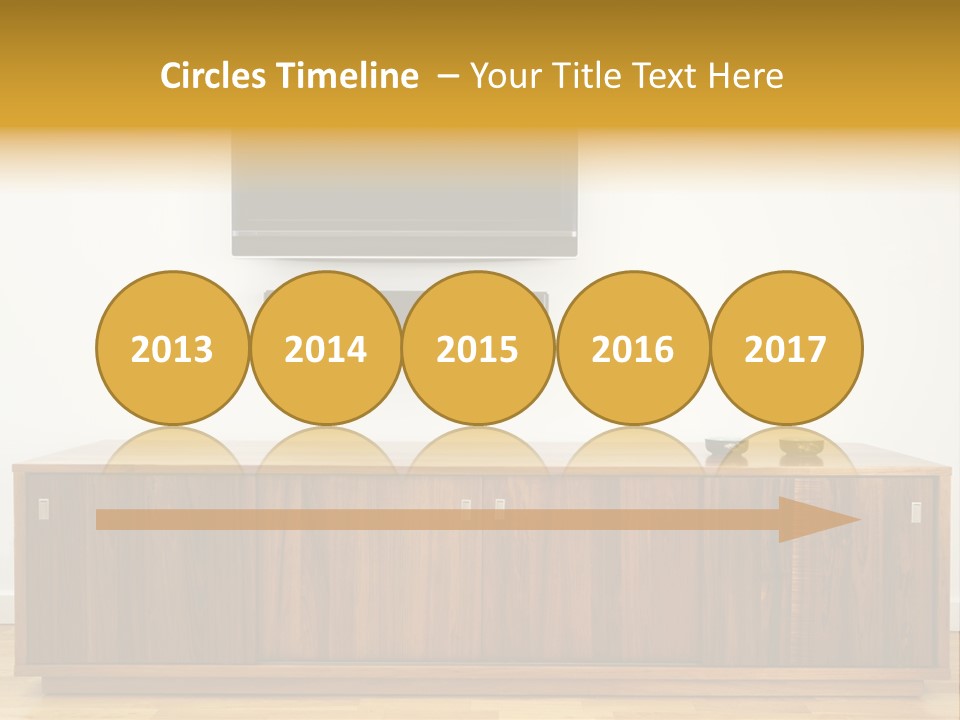 Buffet Television Horizontal PowerPoint Template