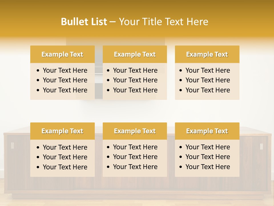 Buffet Television Horizontal PowerPoint Template