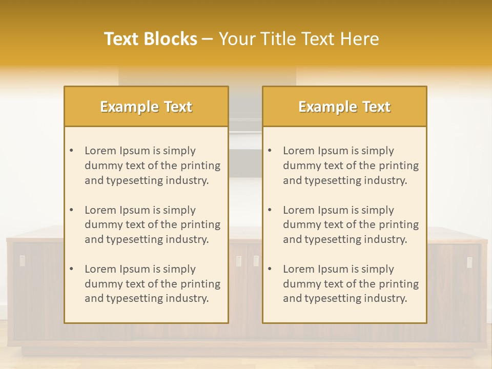 Buffet Television Horizontal PowerPoint Template