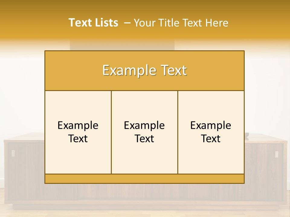 Buffet Television Horizontal PowerPoint Template