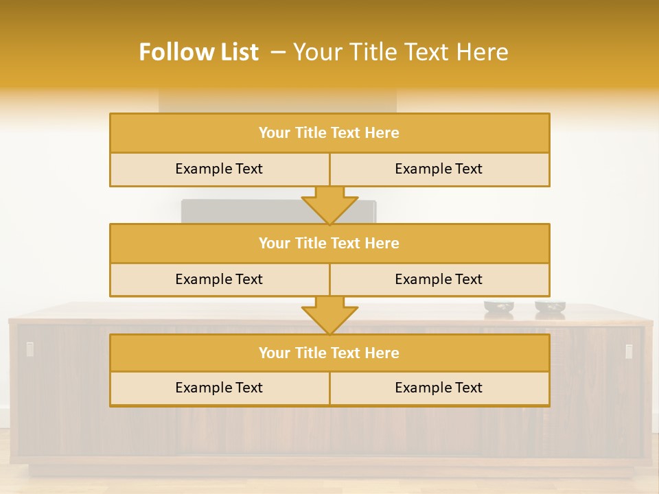Buffet Television Horizontal PowerPoint Template