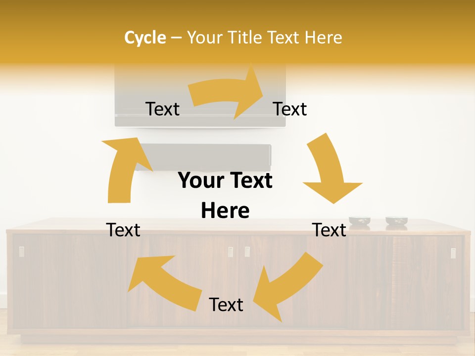 Buffet Television Horizontal PowerPoint Template