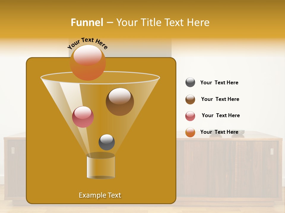 Buffet Television Horizontal PowerPoint Template