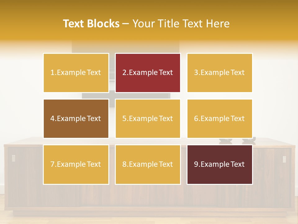 Buffet Television Horizontal PowerPoint Template