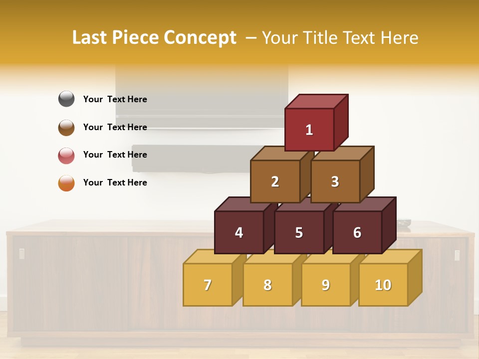 Buffet Television Horizontal PowerPoint Template