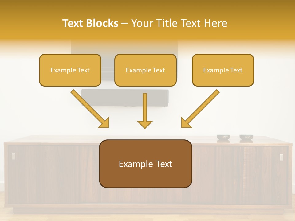 Buffet Television Horizontal PowerPoint Template