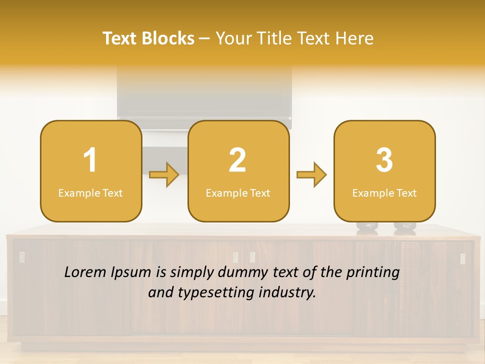 Buffet Television Horizontal PowerPoint Template