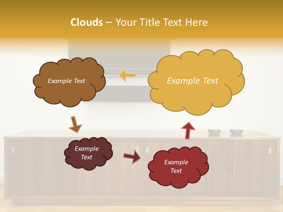 Buffet Television Horizontal PowerPoint Template