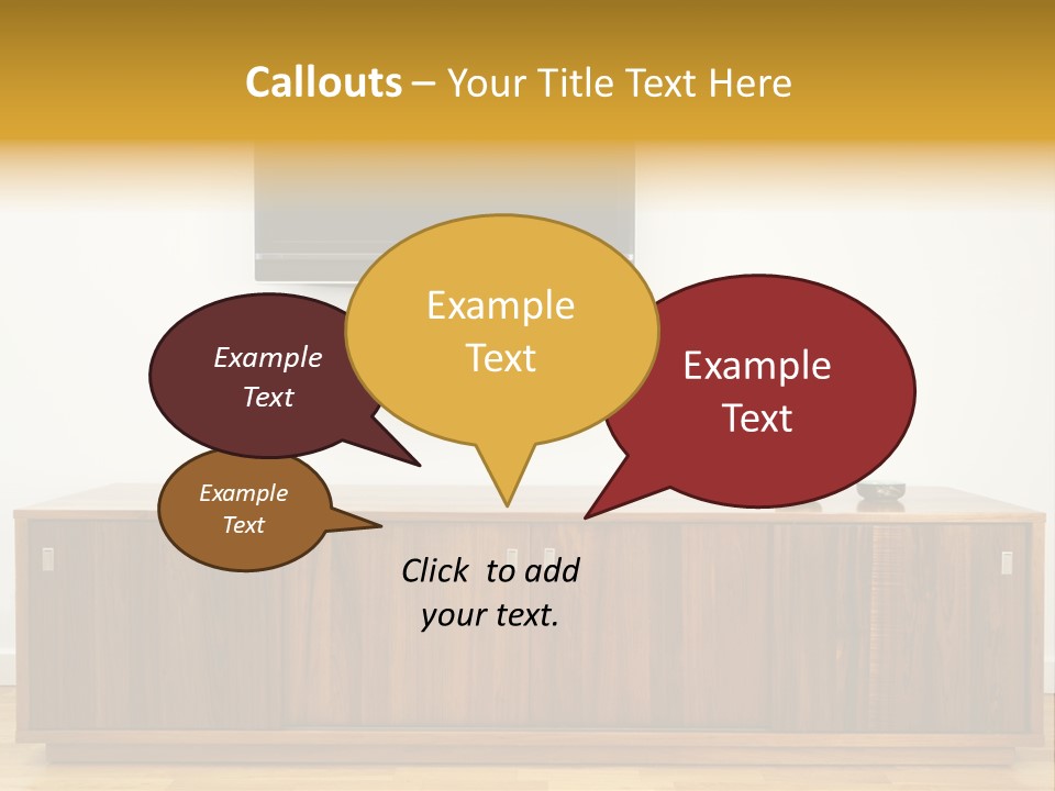 Buffet Television Horizontal PowerPoint Template
