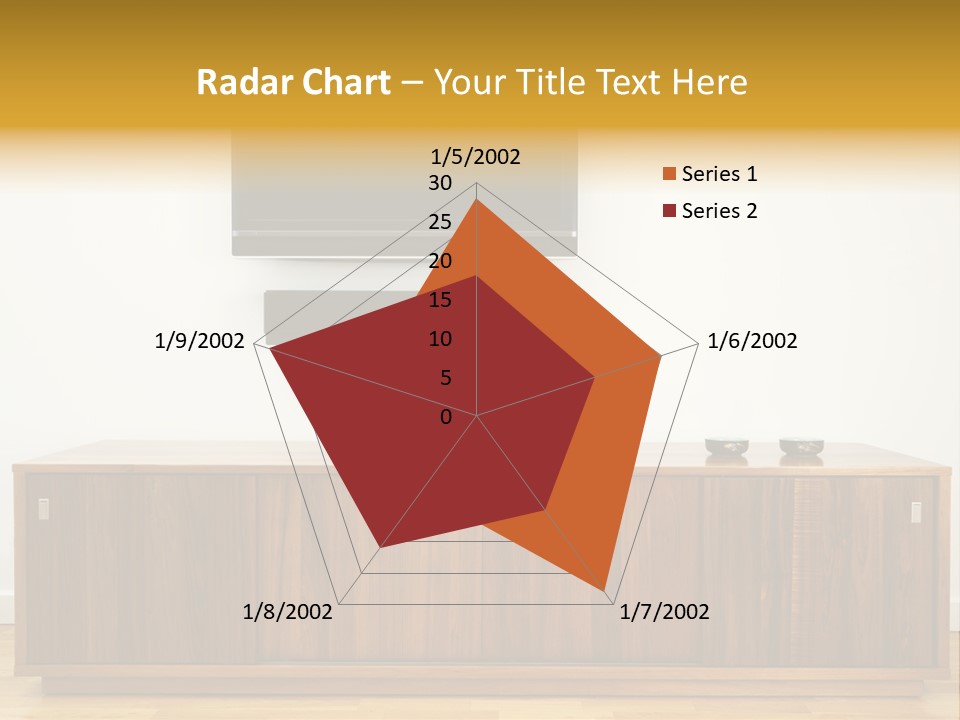Buffet Television Horizontal PowerPoint Template