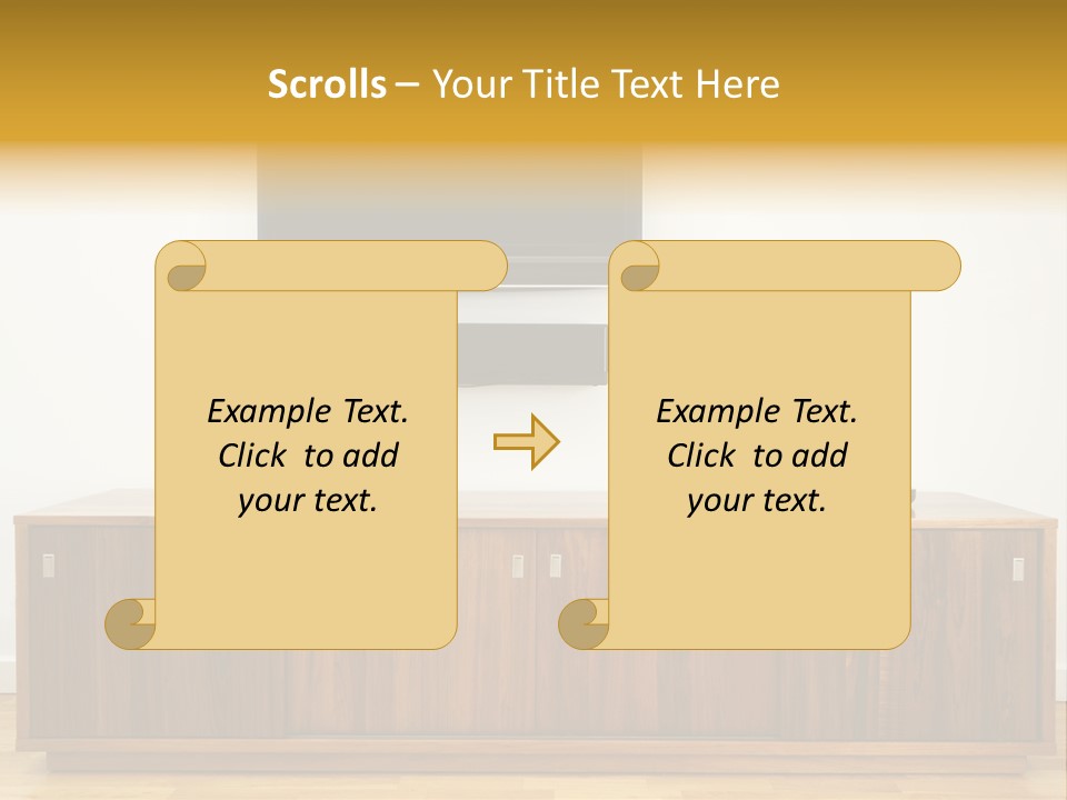 Buffet Television Horizontal PowerPoint Template