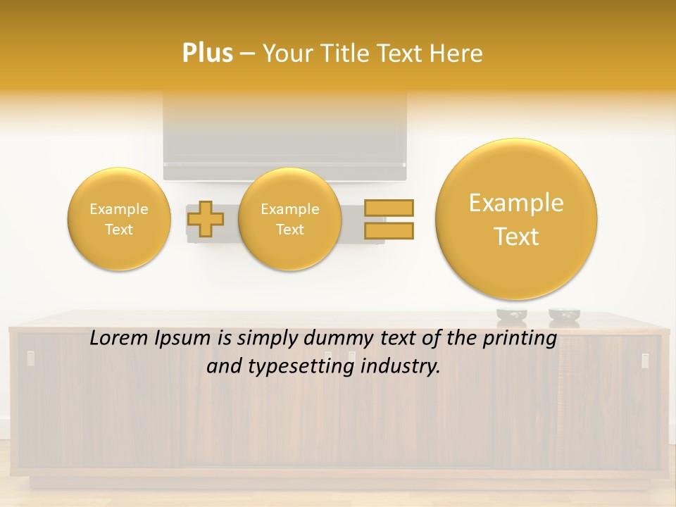 Buffet Television Horizontal PowerPoint Template
